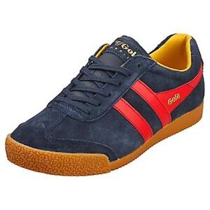 Gola Harrier Suede Red/Blue/Yellow Sneakers